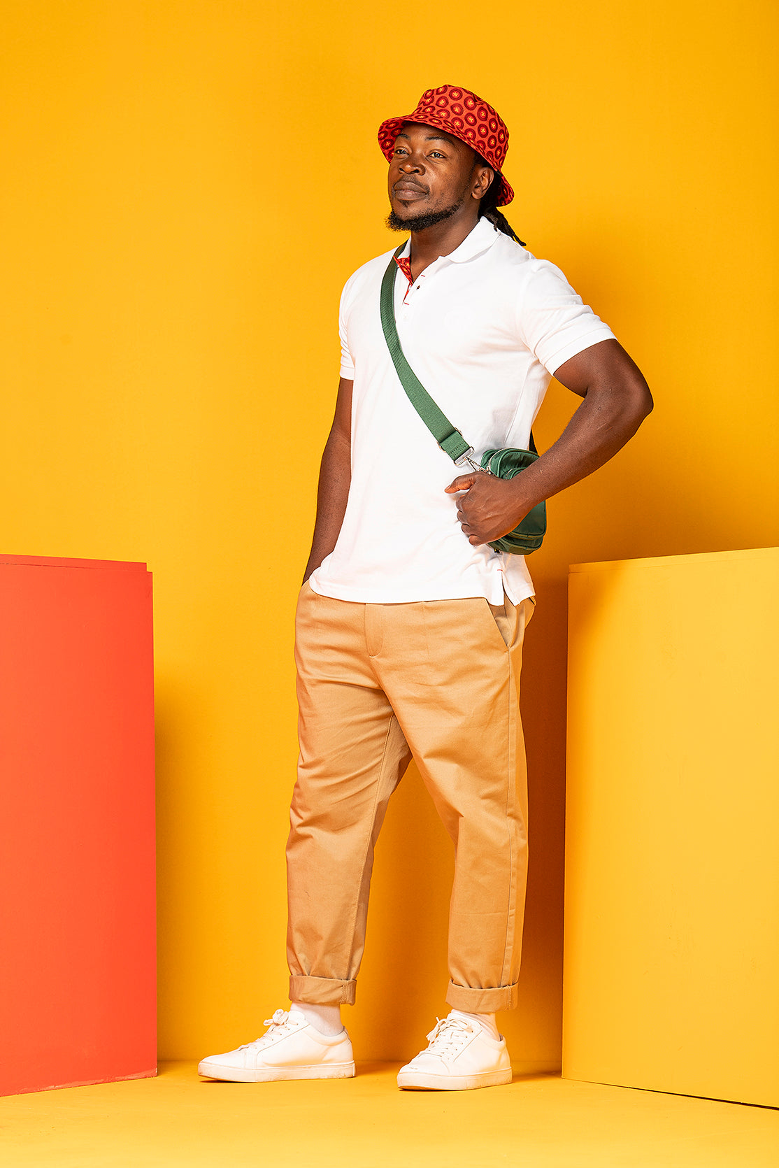 Adults Unisex Bucket Hat in Shweshwe Fabric