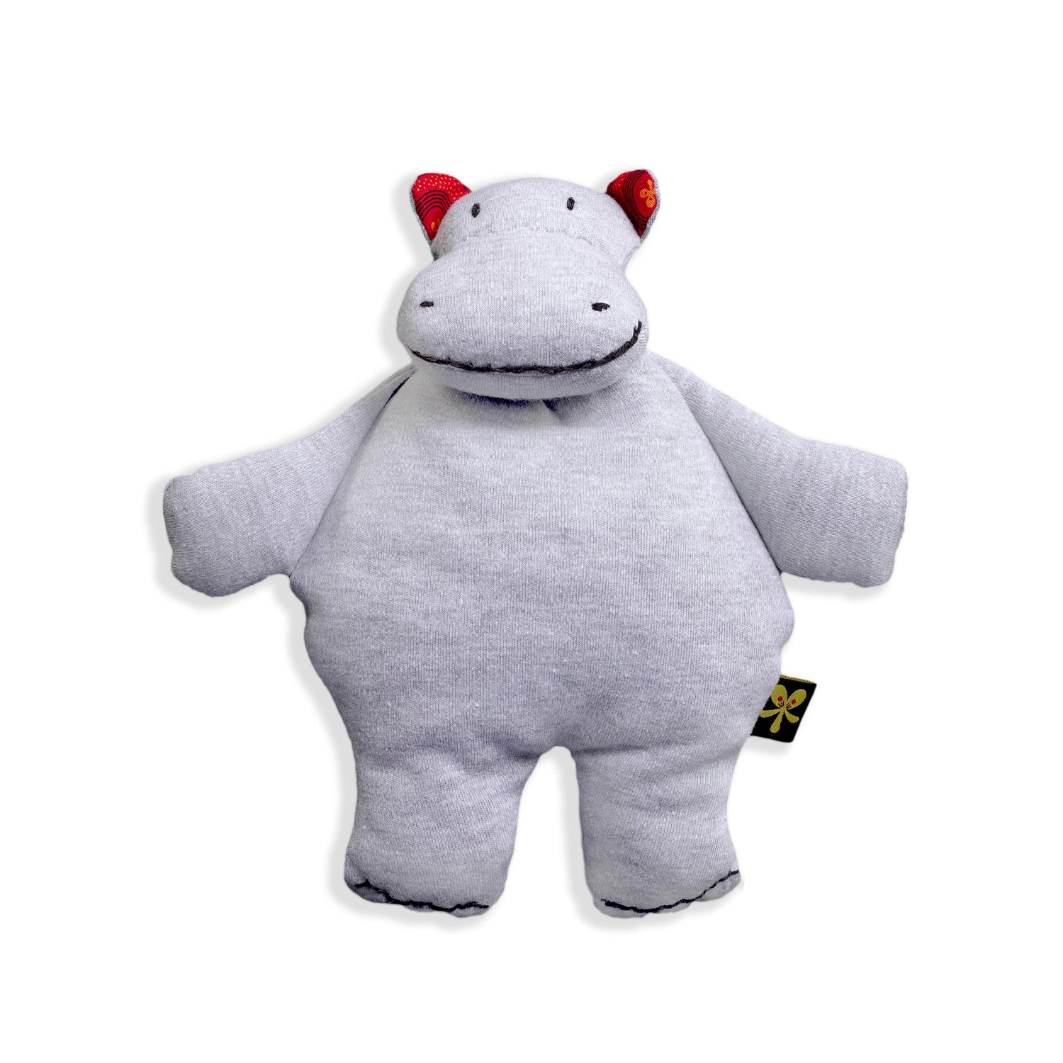 Animal Snuggles Shweshwe Hippo Front