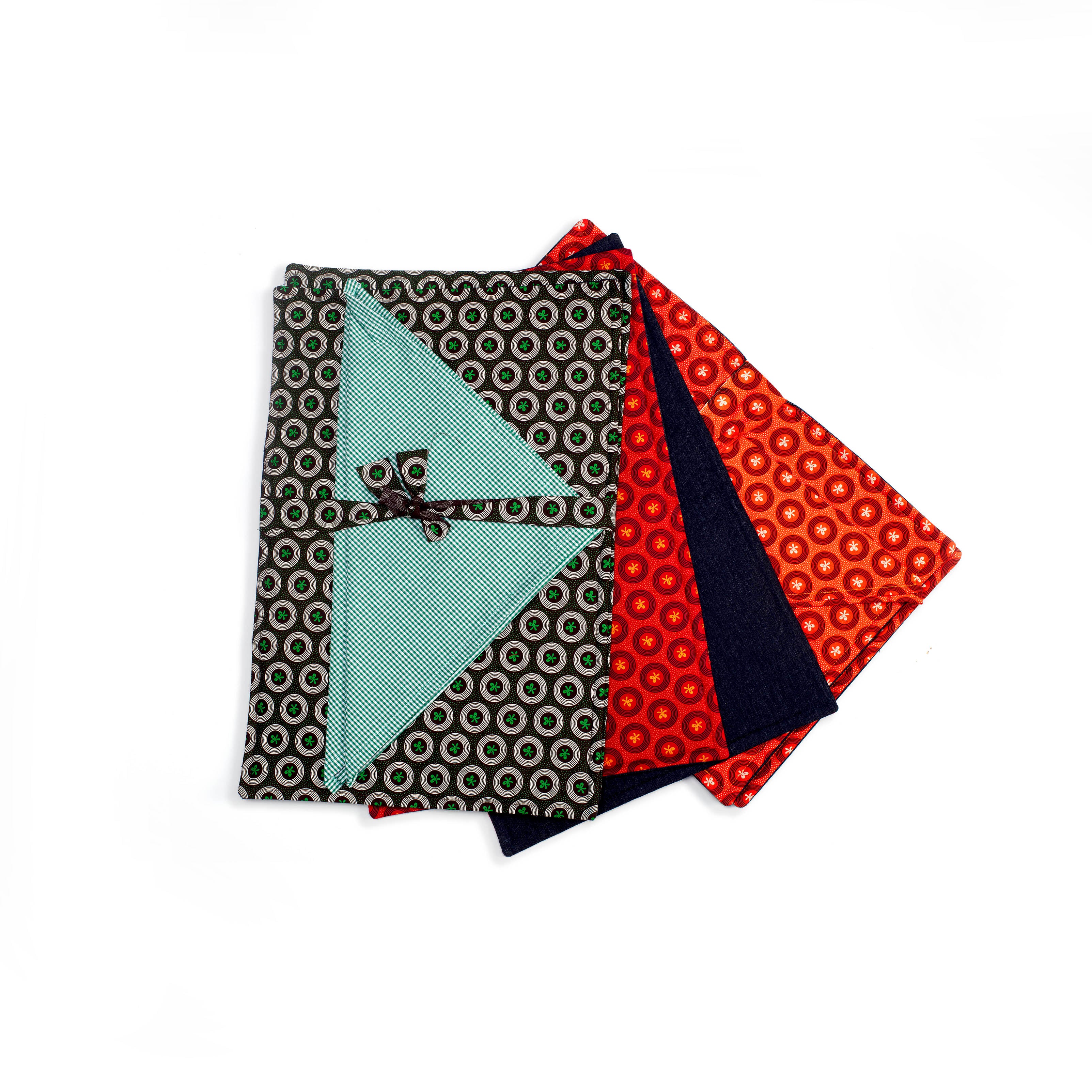 Shweshwe Placemats and Serviettes Group