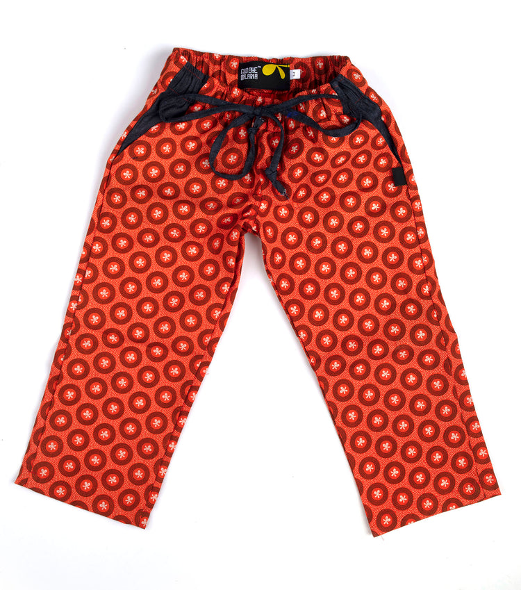 Kiddies Shweshwe Pants Orange