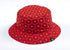 Adults Shweshwe Bucket Hat Red