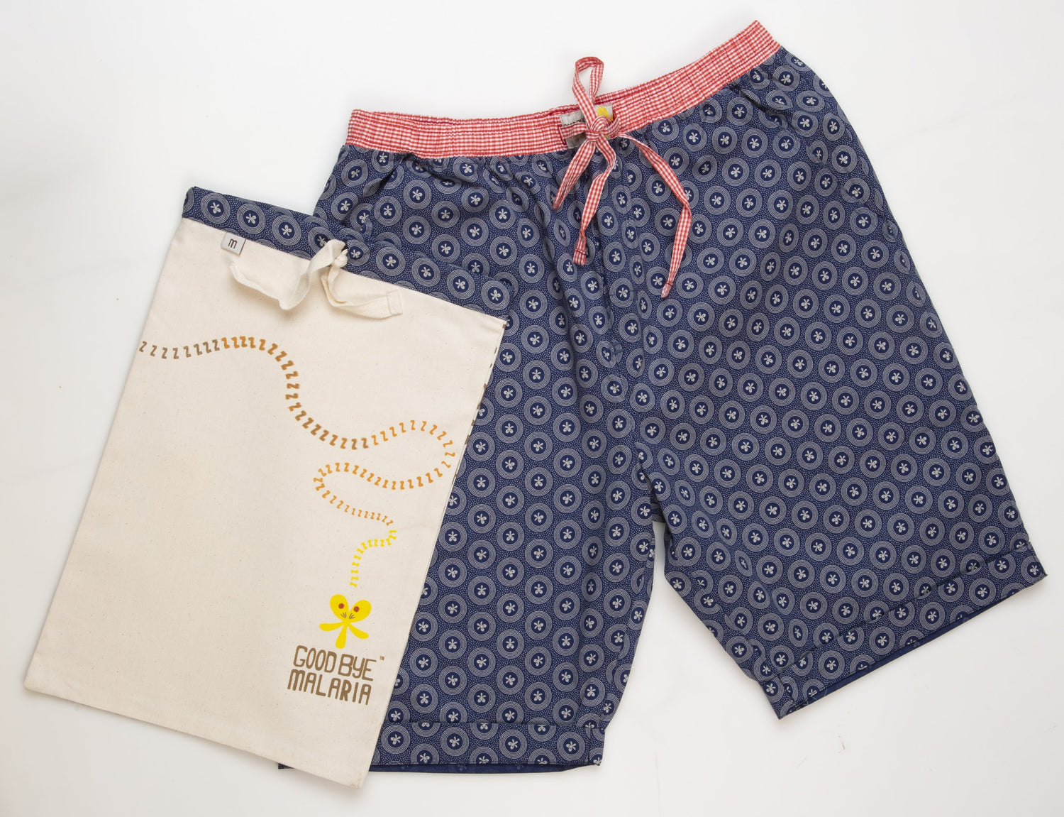 Adults Shweshwe Shorts Blue