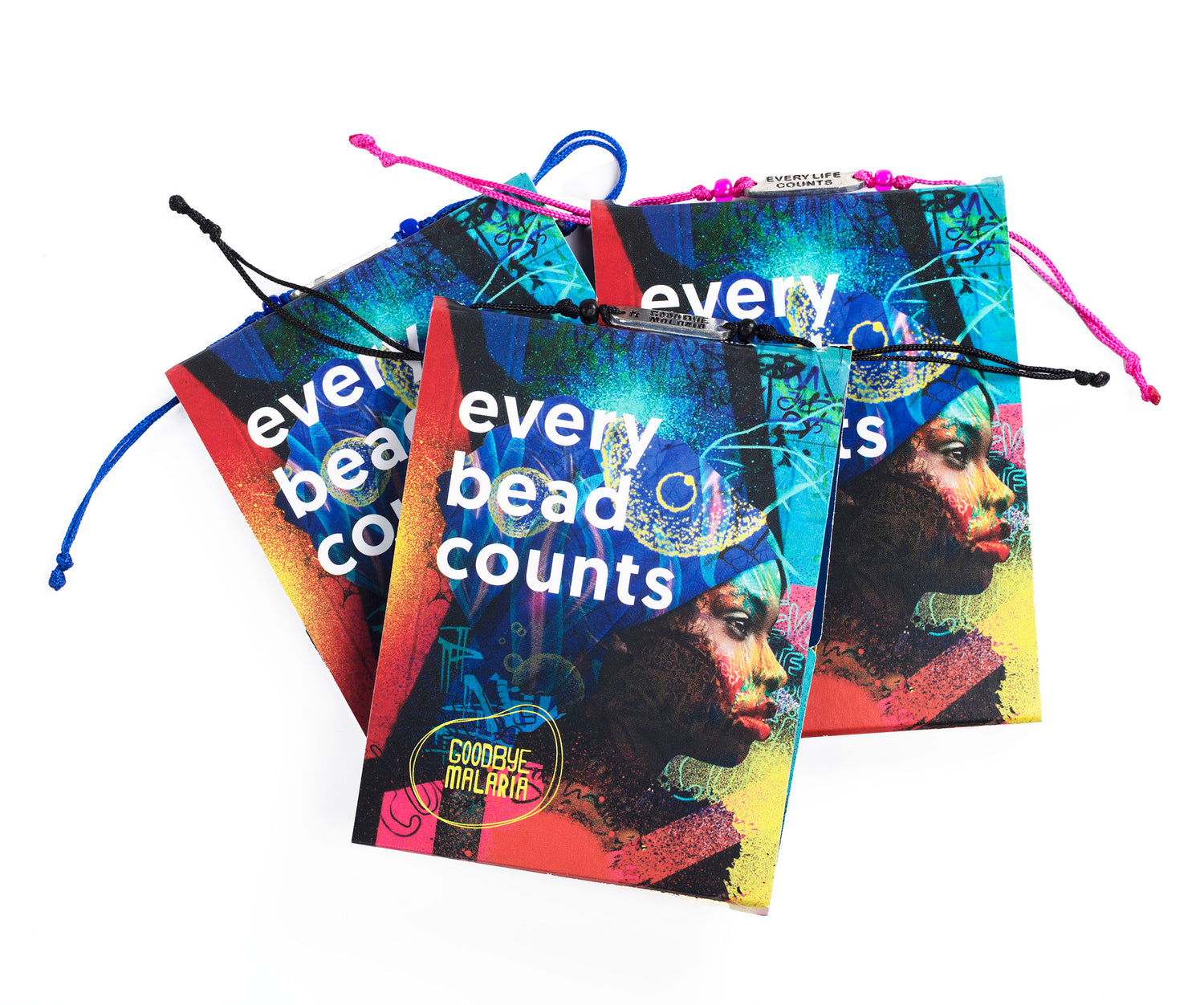 Goodbye Malaria Relate Cord Bracelet Packaging Front