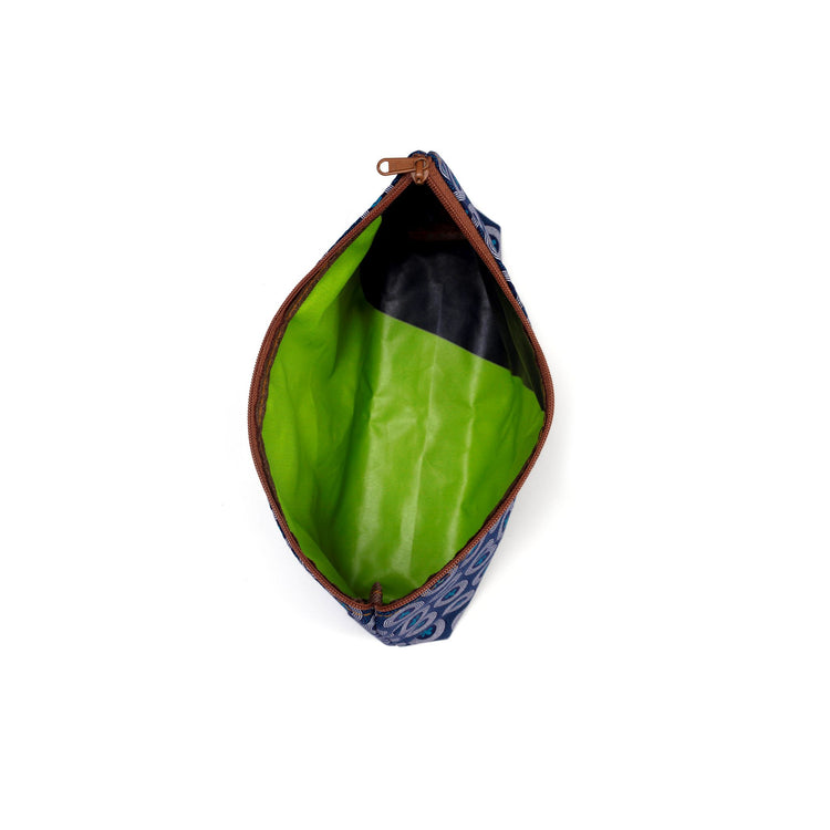 Large Shweshwe Cosmetic Open