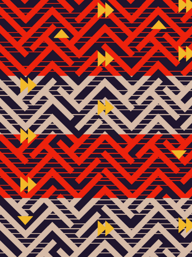 Suitcase Slipcover Ankara Print