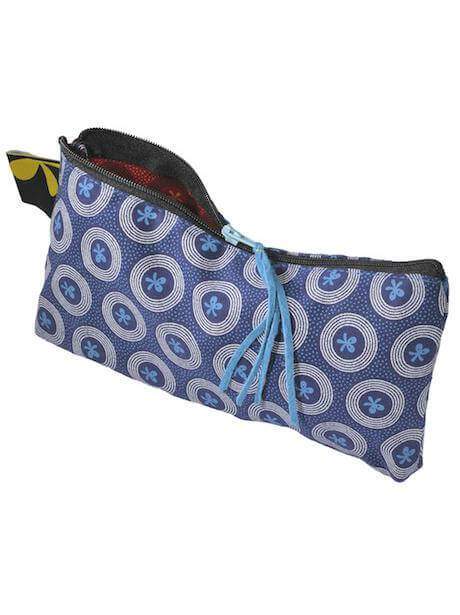 Shweshwe Pencil Case Blue