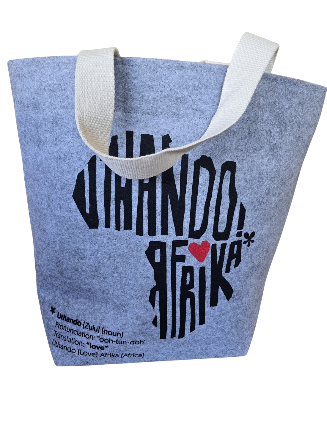 &quot;Uthando&quot; Felt Shopper