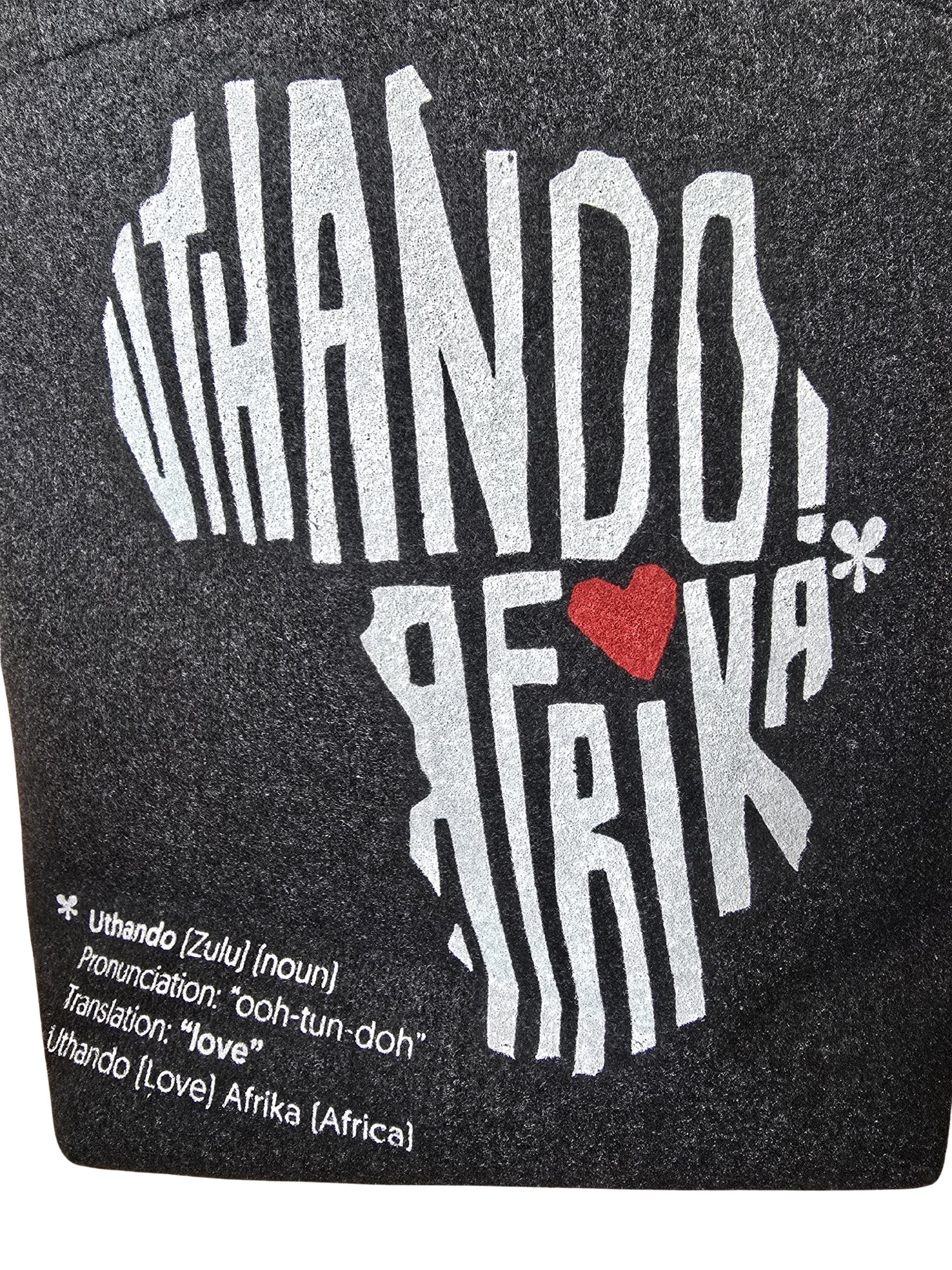 &quot;Uthando&quot; Felt Shopper