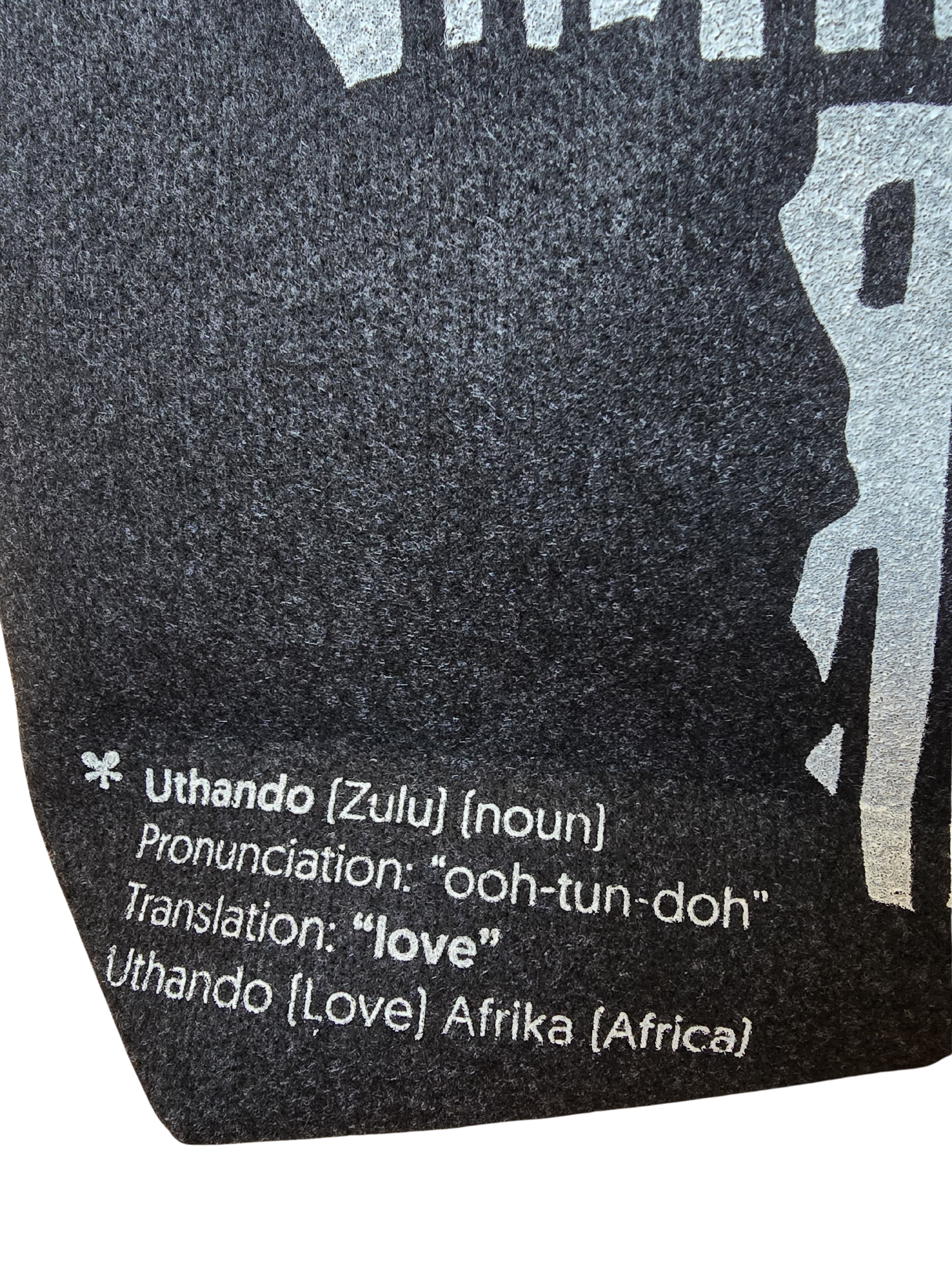 &quot;Uthando&quot; Felt Shopper