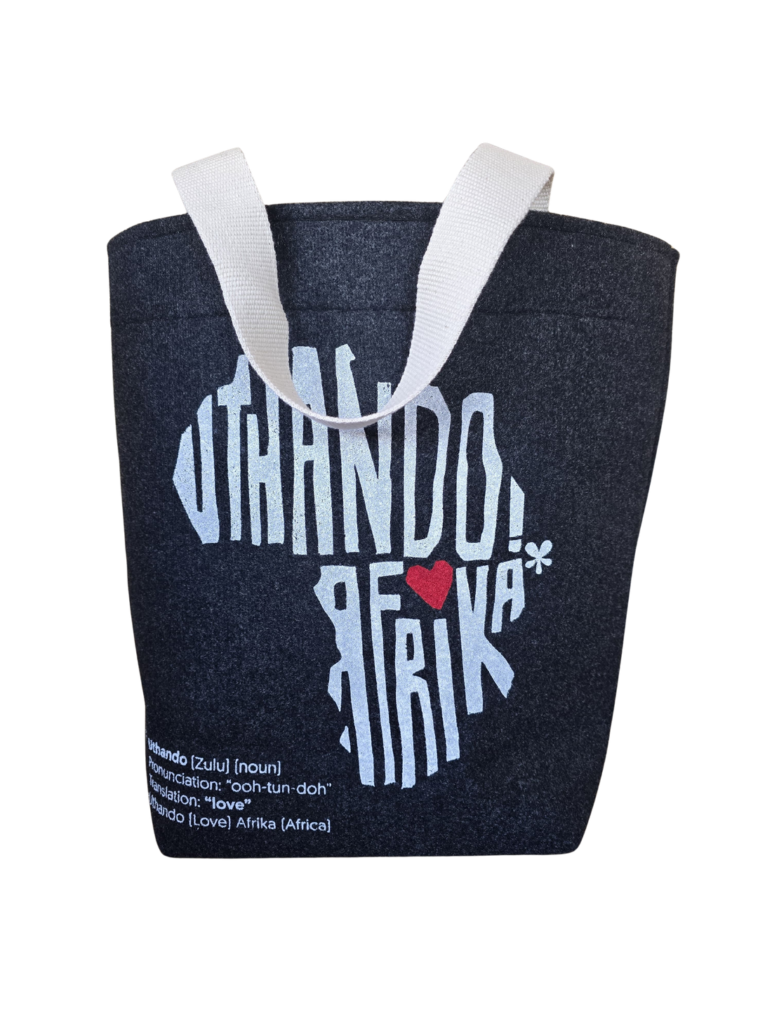 "Uthando" Felt Shopper