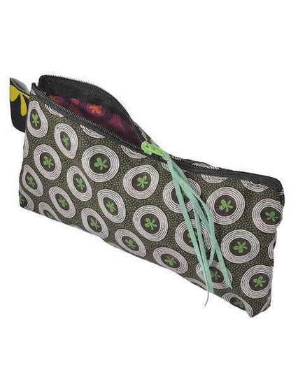 Shweshwe Pencil Case Brown
