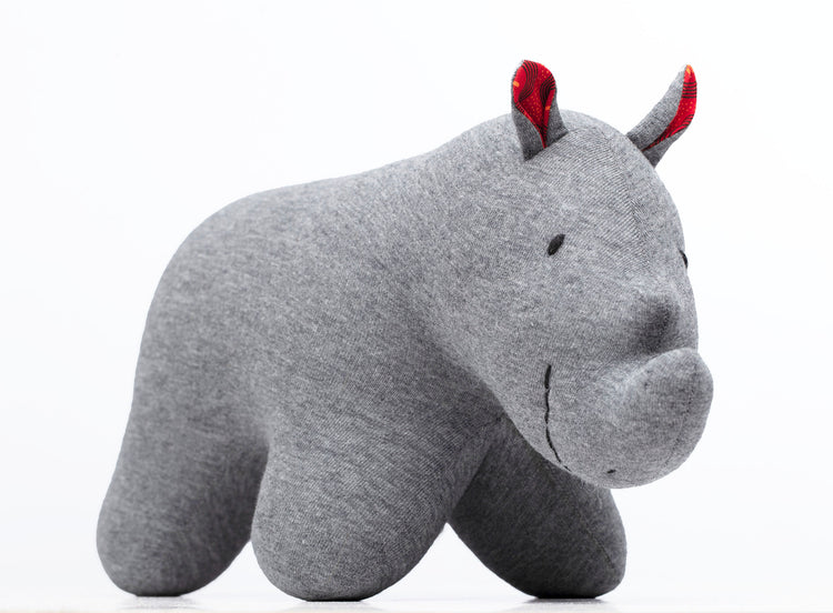 Shweshwe Animal Toys Rhino Front Right