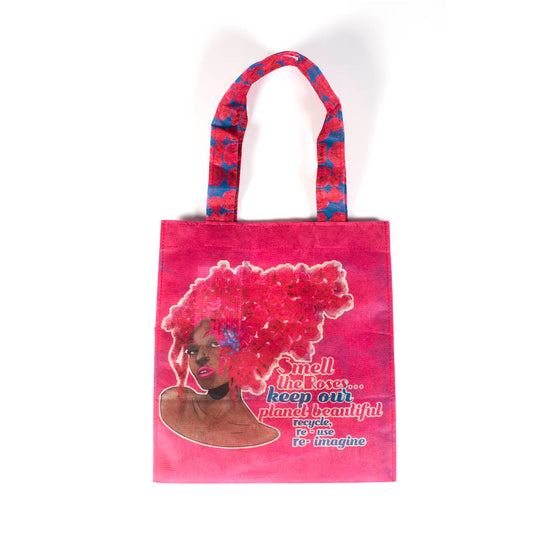 Recycled Shopper "Smell the roses"