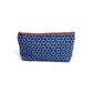 Large Shweshwe Cosmetic Blue Front