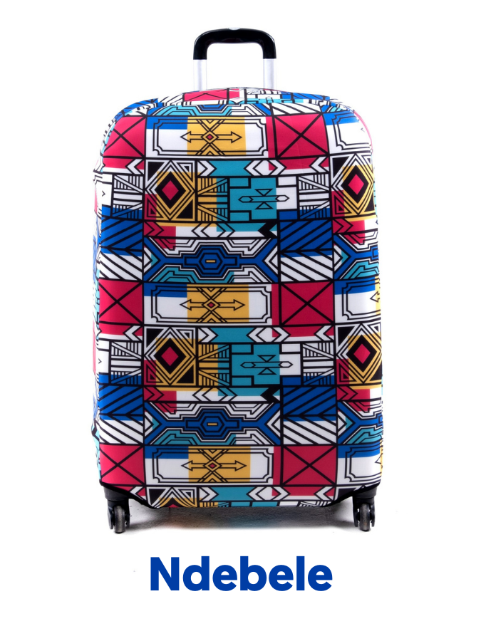 African Pattern Print Luggage Cover Protector - JorJune