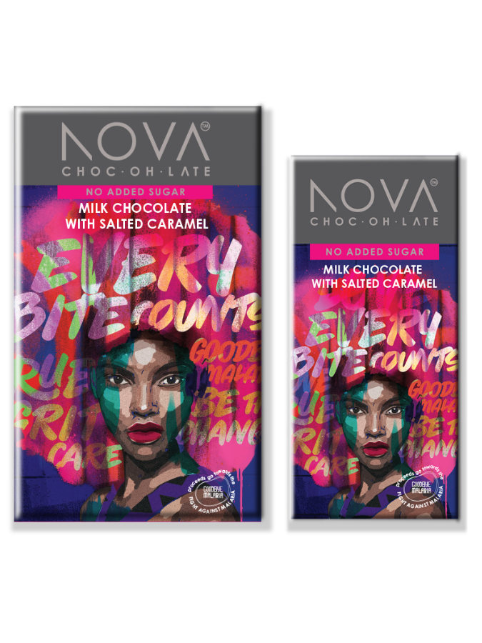 NOVA Milk Chocolate with Salted Caramel