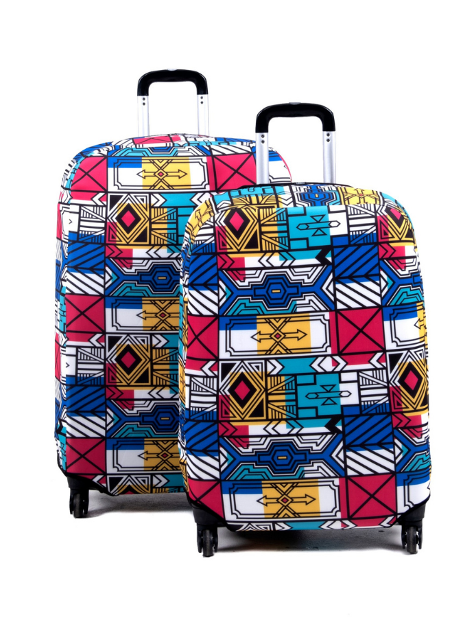 Suitcase Slipcover Ndebele Group
